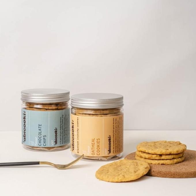 

Oatmeal Cookies Abicooki Giant - Biskuit Gandum Oat (Tanpa Telur) Best Seller