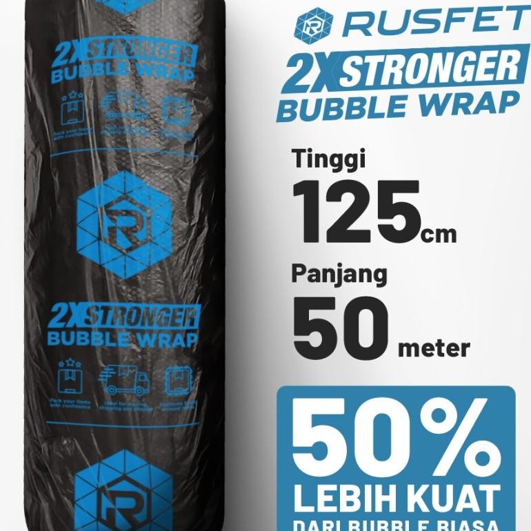 

Plastik Bubble Buble Babel Wrap Roll Hitam 125Cm X 50M Rusfet Dkm