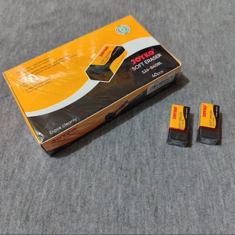 

harga diskon Eraser Penghapus Joyko 526-B40BL Hitam Bersih / penghapus joyko ukuran kecil / penghapus pensil 2b joyko terbaiik dan termurah