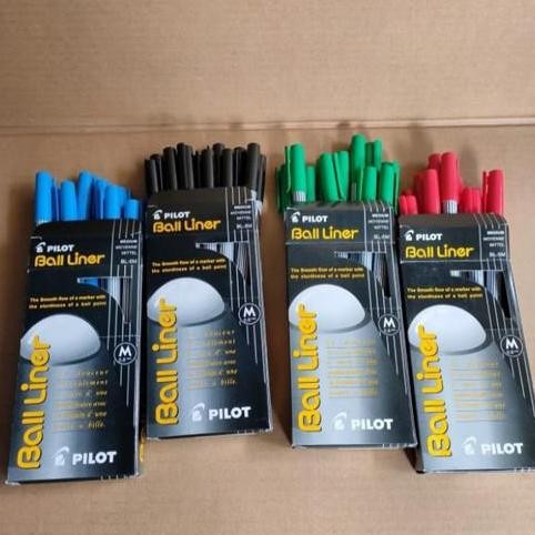 

Pulpen Pilot Balliner 0.8mm/Hitam/Biru/Merah/Hijau Original 1 lusin MURAH