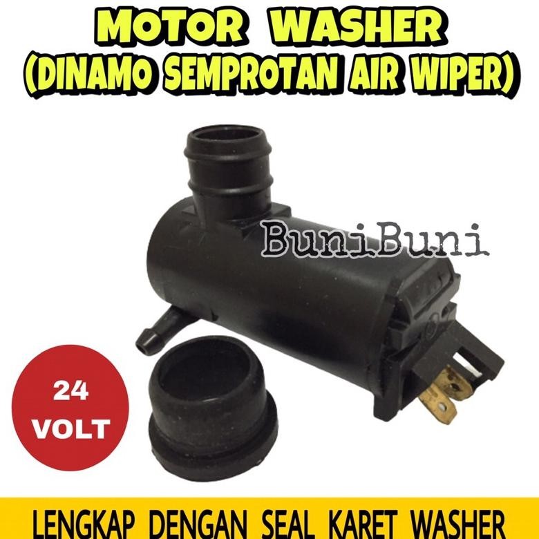 Motor Washer 24V / Dinamo Tabung Air Wiper / Semprotan Air Wiper Mobil Truk PS 100 Colt Diesel 24V