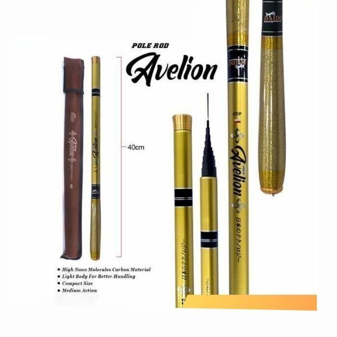 Tersedia Joran Tegek Carbon Avelion Joran Pancing High Kualitas Super Ringan Serat Karbon Keras Tang