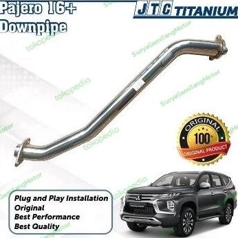 Knalpot Exhaust Muffler JTC Titanium Downpipe All New Pajero ANPS 16+
