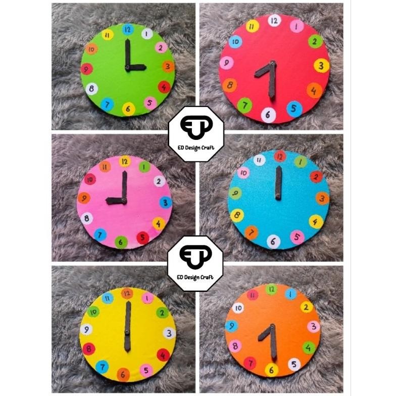 Paling dicari Prakarya jam dinding mainan dari kardus/tugas prakarya jam