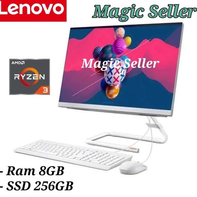 PC AIO Lenovo ideacentre 3 -22ADA05 AMD Ryzen 3 -3250U Ram 8GB SSD 256