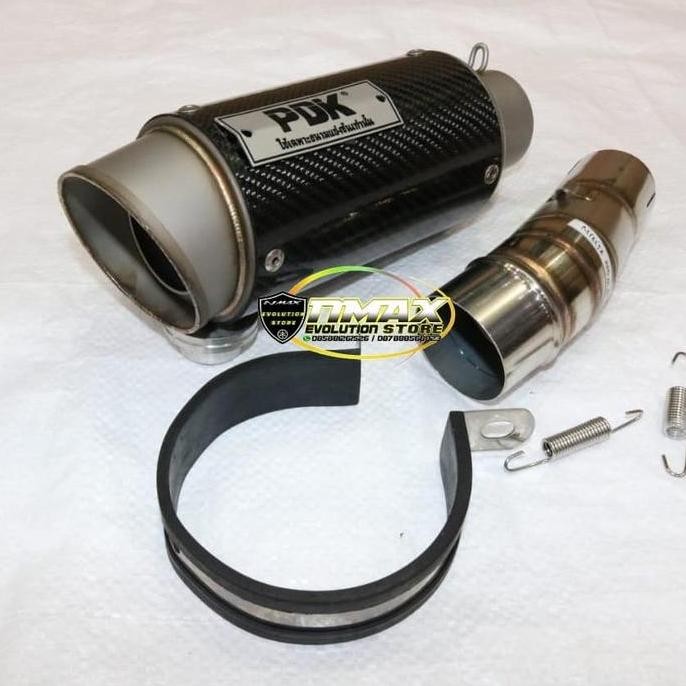 Slip on PDK Carbon Bulat Pendek Ninja 250fi 2018