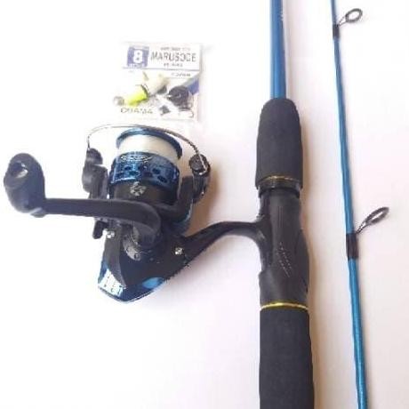 Tersedia 1 set pancing reel audrey 5 bearings joran sambung panjanh 1,2 meter