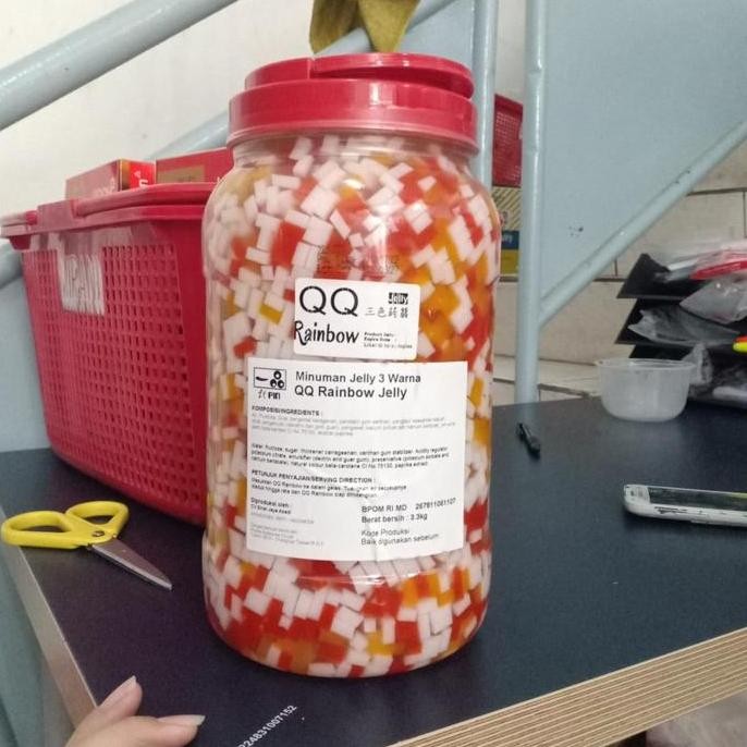 

Qq Rainbow Jelly Itpin Topping Super Quality/Jeli Pelangi Premium3,2Kg