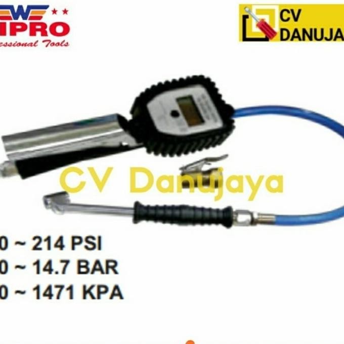 BRG BARU Digital Tire inflator 3in1 Alat Ukur Ban Angin Nitrogen HS 0001 WIPRO
