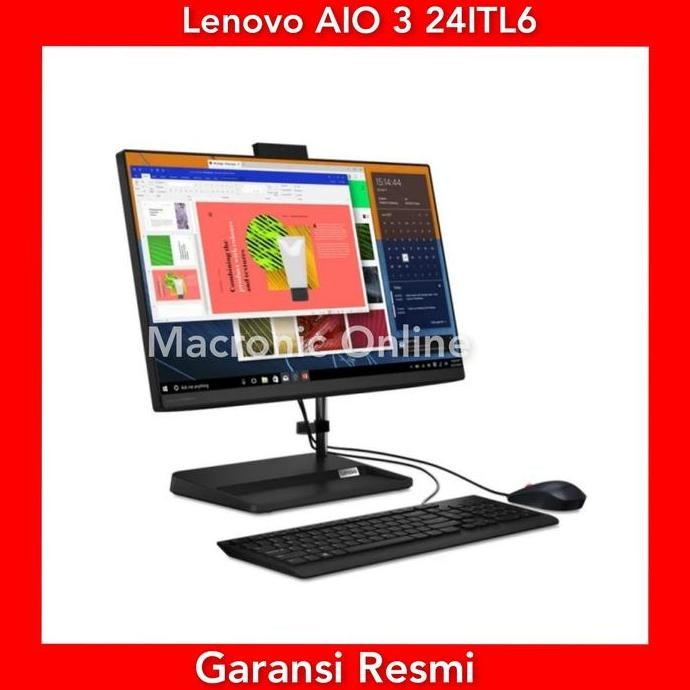 LENOVO PC AIO 3 24ITL6 8JID ( Ci5 1135G7-8GB-512GB-23.8", WIN11H-OHS)