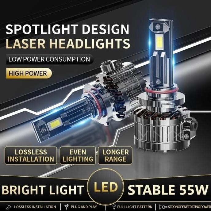 Tersedia Lampu Utama Mobil LED Vinyx V5 Foglamp H11 55 Watt