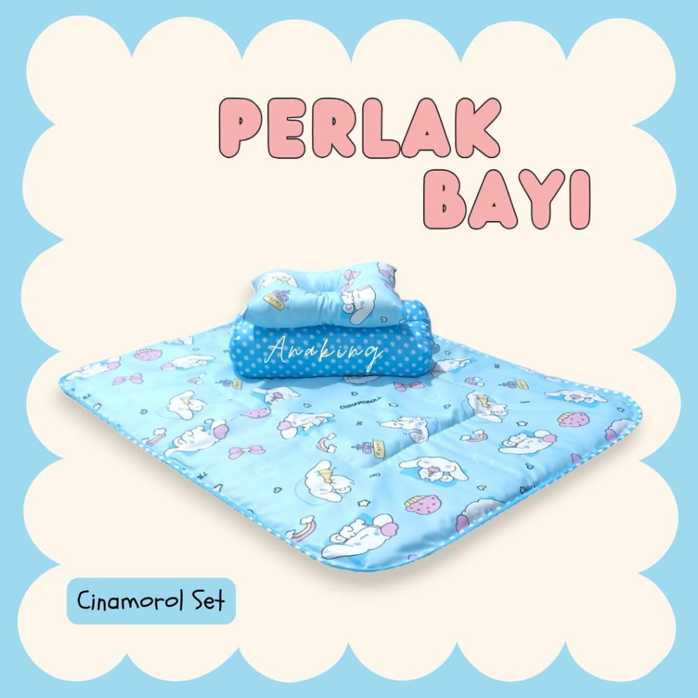 Perlak Bayi Matras Waterproof Bolak-balik Karakter Alas Tilam Ompol Bayi Baru Lahir Kekinian AST