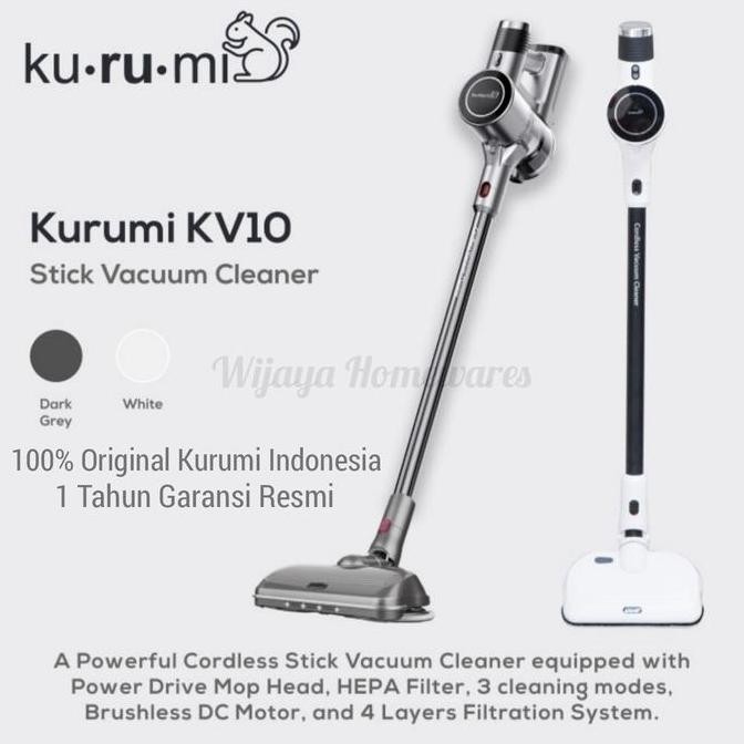 Kurumi Kv10 Stick Vacuum Cleaner Cordless / Kurumi Kv-10 Stick Vacuum