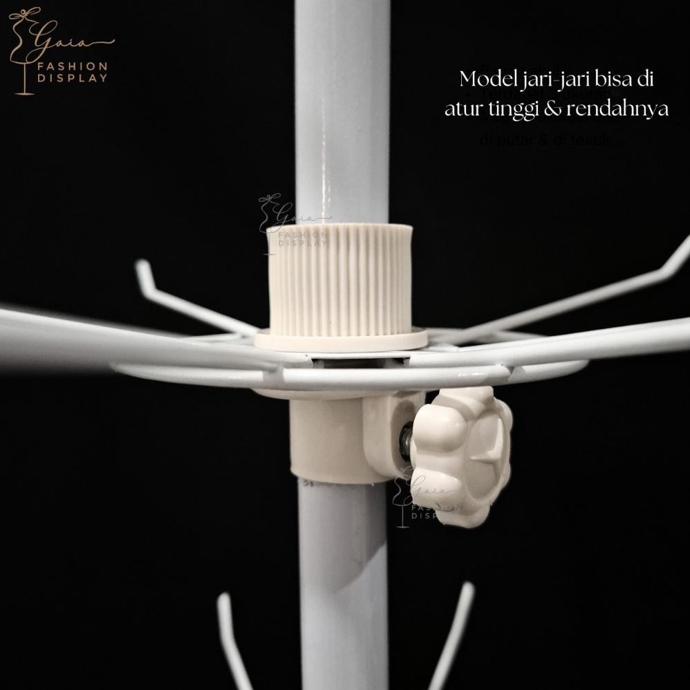 Viral Gantungan Matahari Display Aksesories Putar 3 Tingkat Besar Ram Putar Rak Putar Susun 3 (Bh) L