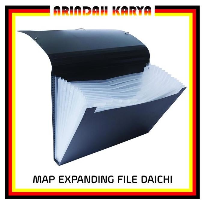 

MAP DOCUMENT/EXPANDING FILE DAICHI FOLIO - HITAM, MERAH, BIRU, HIJAU MURAH