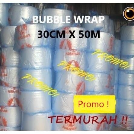 

ready stock Bubble Wrap Putih Bening 30CMx50M bagus tebal Bubblewrap Bandung roll