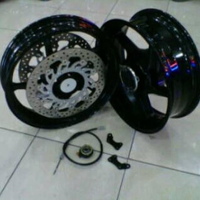 Velg delkevic ninja 250 fi z250fi double disc Velg tapak lebar 55 inc