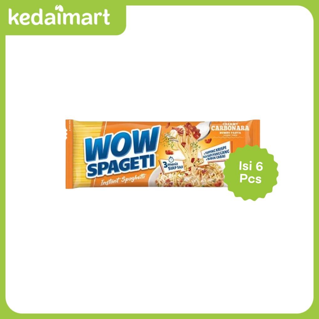 

ready WOW Spageti Instant Spaghetti Cream Carbonara x 6 Pcs murah