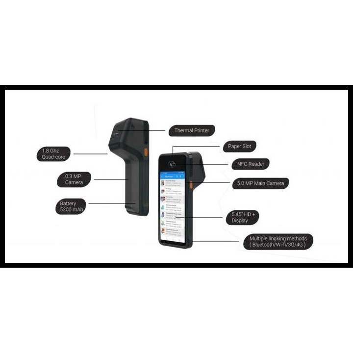 Terlaris Advan Harvard 01 Android Smart Mobile Pos Moka Thermal Printer Good Quality