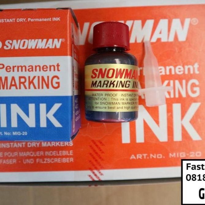

Tinta Spidol Permanent Snowman G-12