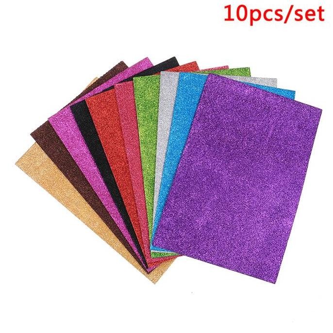 

baru Kertas Sticker Glitter A4 80gsm