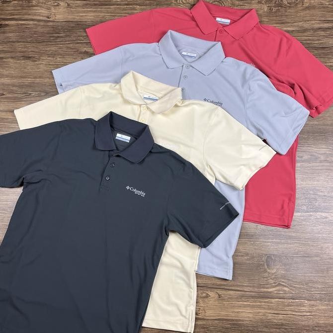 baru baju pria casual Columbia Men PFG Zero Rules Polo Shirt Big Size murah