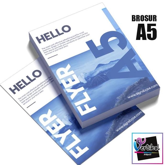 

baru Cetak Print Brosur Flyer Leaflet A5 Art Paper 120Gram 1 Sisi