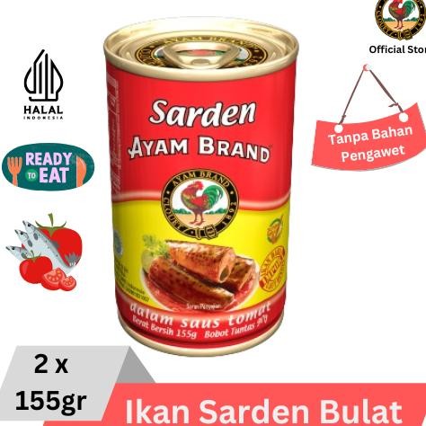 

ready Ayam Brand - Ikan Sarden Kaleng Bulat 2 pcs 155gr murah