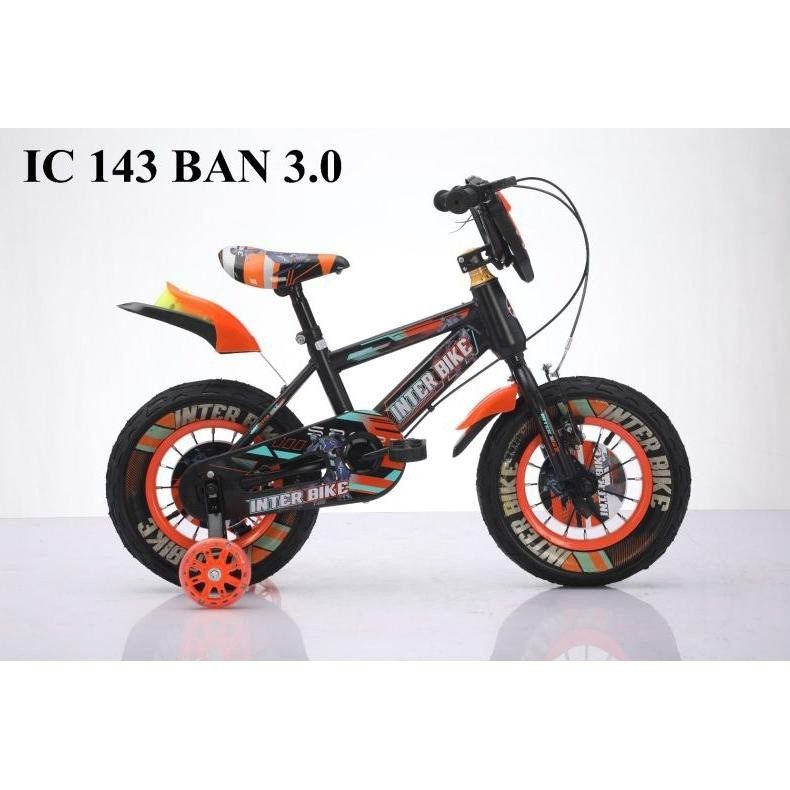 NEW SEPEDA ANAK LAKI-LAKI BMX 16 & 18 INCH BAN JUMBO 3.0 INTERBIKE IC 143
