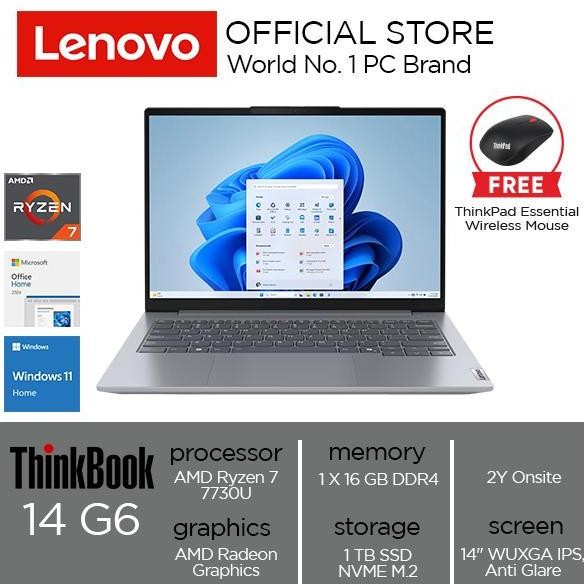 Lenovo ThinkBook 14 G6 ABP Ryzen 7 7730U 16GB 1TB W11 OHS