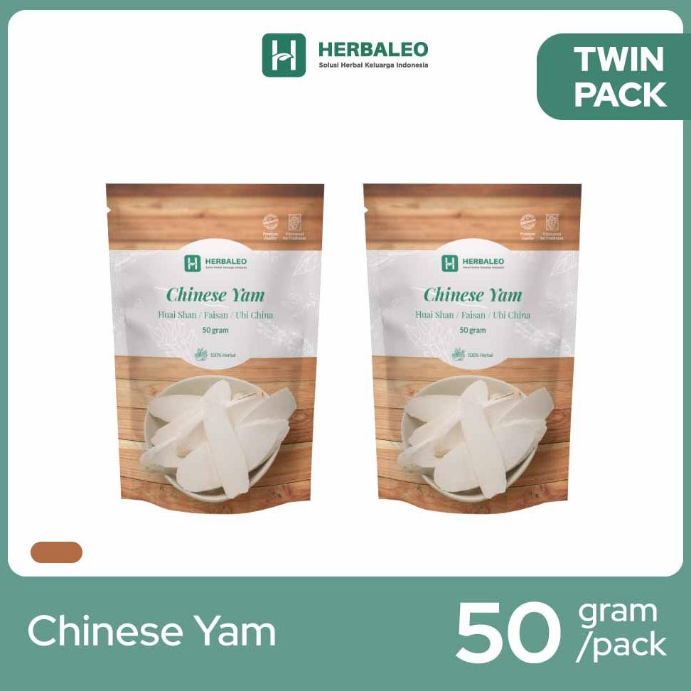 

ready Herbaleo - Twinpack Chinese Yam 50 gram ( Huai Shan / Faisan murah