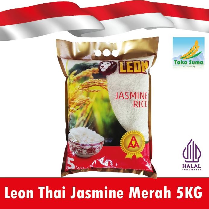 

ready Leon Merah Thai Jasmine Rice 5KG murah