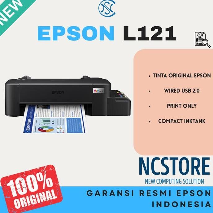 PRINTER EPSON L121 INK TANK INCLUDE ORIGINAL TINTA EPSON