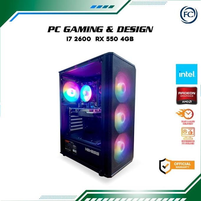 PC GAMING CORE I7 RAM 8 / 16 GB SSD COMPLETE SIAP GAMING BERAT full set