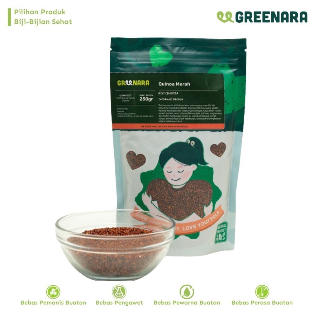 

ready Greenara Natural Red Quinoa 250gr / Quinoa Merah / Pengganti Nasi Tinggi Protein murah