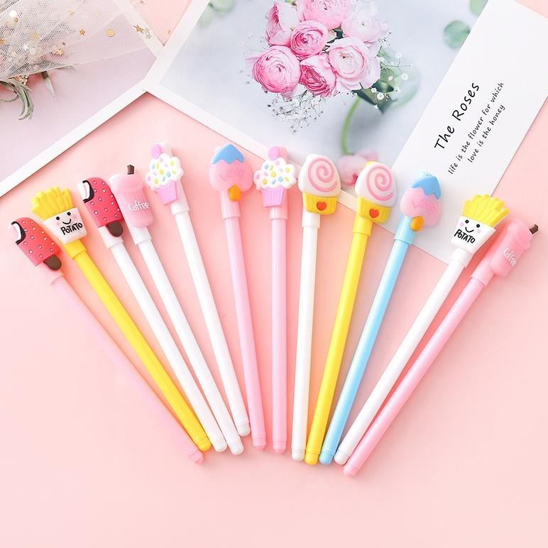

Promo Pena Gel Makanan Lucu Kreatif Alat Tulis Siswa Kepribadian Kartun Pena Tanda Tangan Menyenangkan Pena Air 0.5Mm Hitam