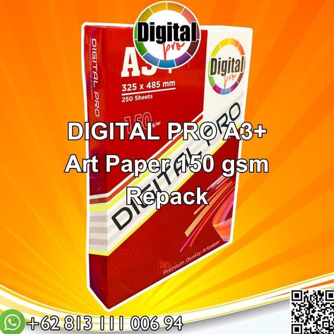 

baru Digital PRO Gloss Kertas Art Paper Carton 150 Gsm A3+ Repack 100Lembar
