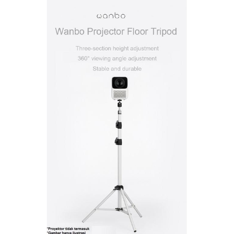 WANBO Foldable Adjustable Stand Floor Tripod 170CM for Projector