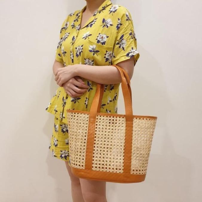 Grosir Ocean Rattan Bag - Tas Rotan Pantai, Tas Rotan Open Webbing, Tas Pantai, Tas Anyaman Rotan, H