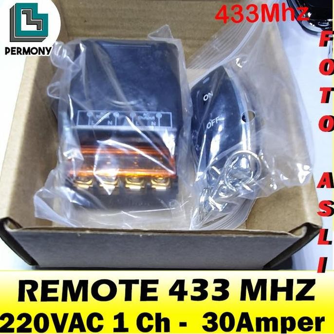 new  Remote 433Mhz 433 Mhz 1 channel transmitter receiver 1channel 30A 220V