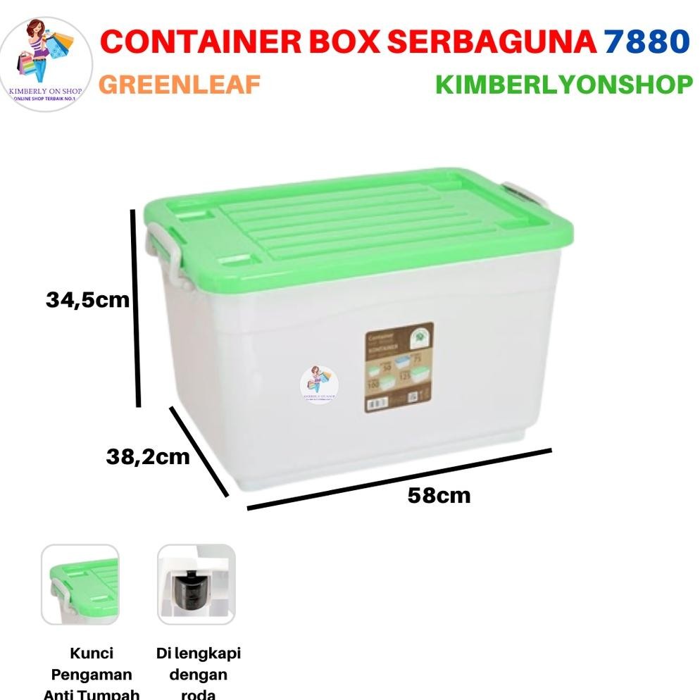 Container Box 50 Liter 7880 Green Leaf Trend