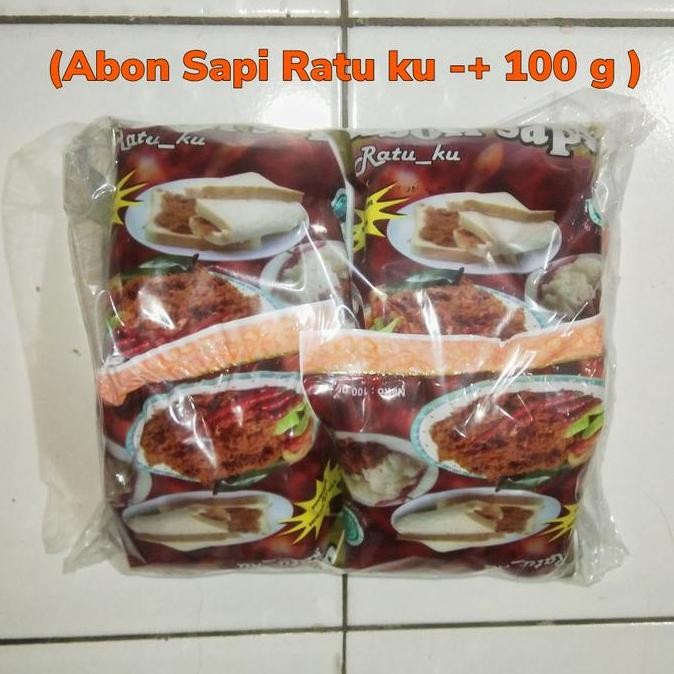 

Murah Abon Sapi Ratu Emas [100G / 10 Pcs]