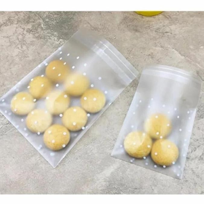 

ready stock Plastik Cookie Seal/Plastik Kue Polkadot Doff