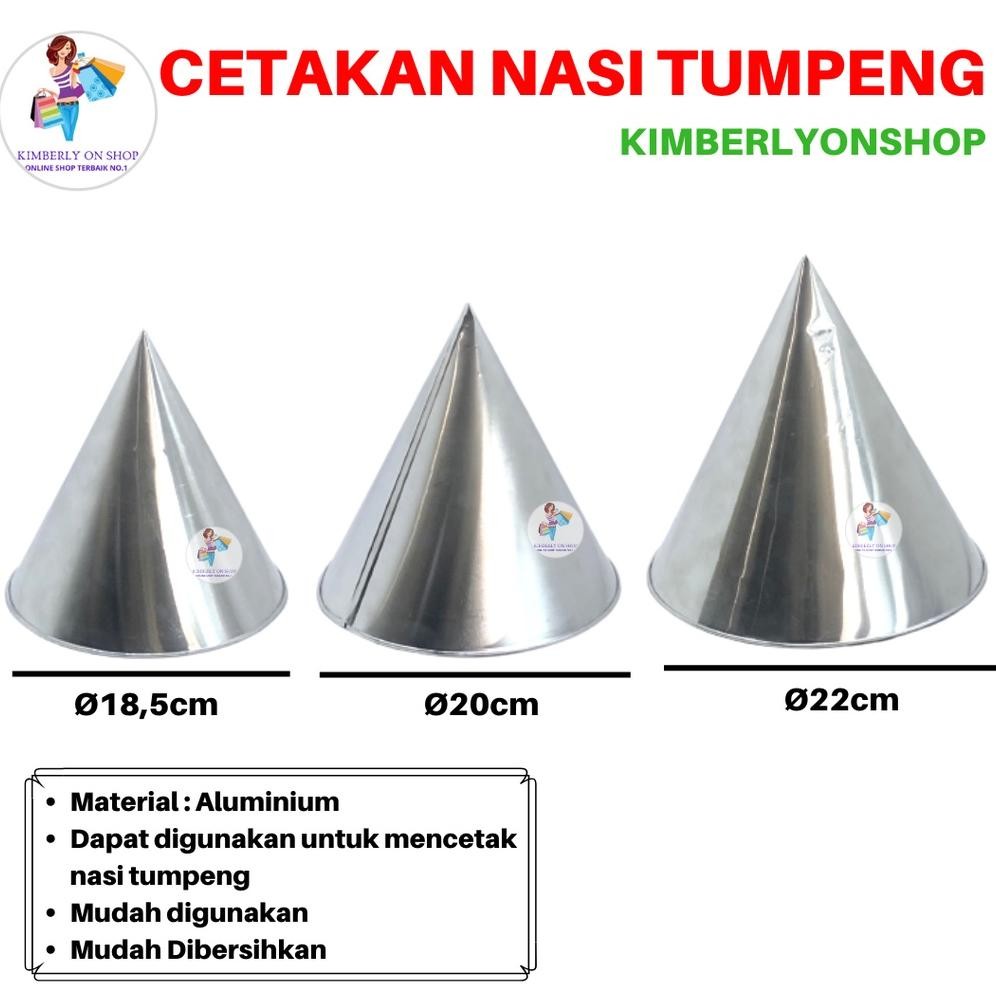 Cetakan Loyang Tumpeng Nasi Kuning Besar Polos Alumunium Ready Stok