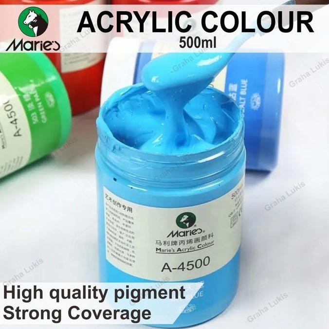

ready Maries Acrylic Paint 500ml / Cat Maries Akrilik 500ml