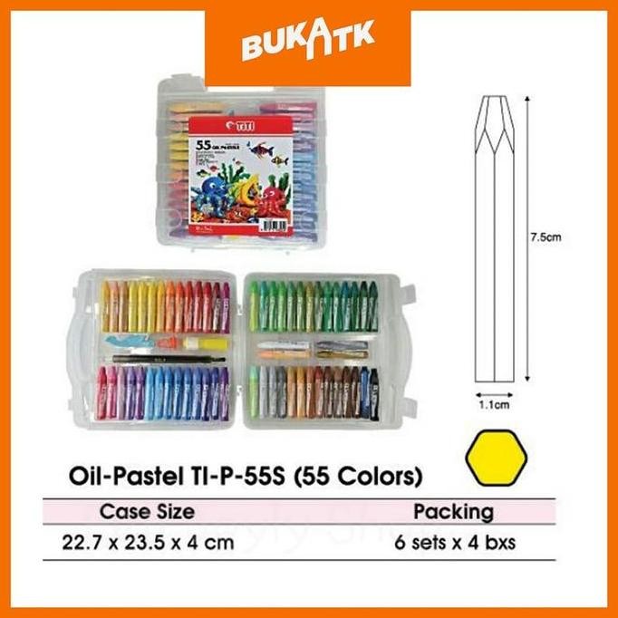 

ready Crayon TITI 55 Warna oil pastel