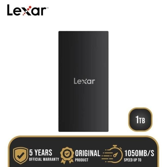 Lexar SL300 1TB - SSD Eksternal Portable USB-C USB-A Black Storage