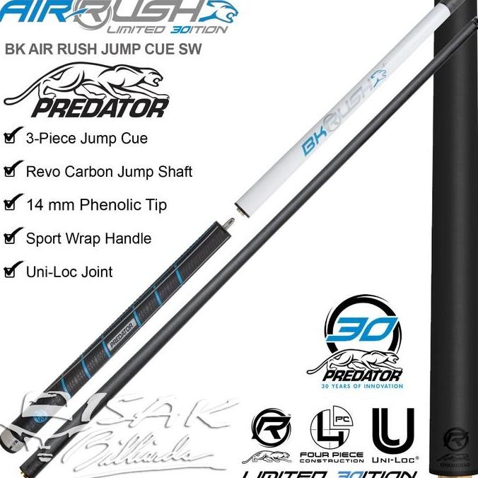 Sale Predator Bk Rush+ Carbon Jump Break Cue Sw - 30Th Anniversary Limited Edition Stick Billiard Bo