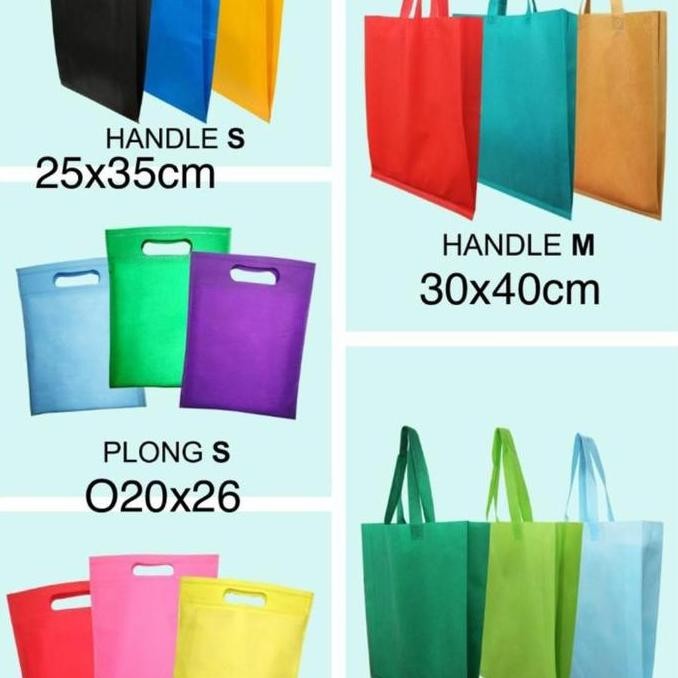 

ready stock Goodie bag Tali Lipat Samping 38 x 45 x 10[Lusinan] - Tas spundbond