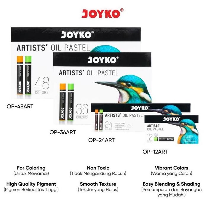 

ready Artists Oil Pastel Krayon Minyak JOYKO OP-ART Warna Colors